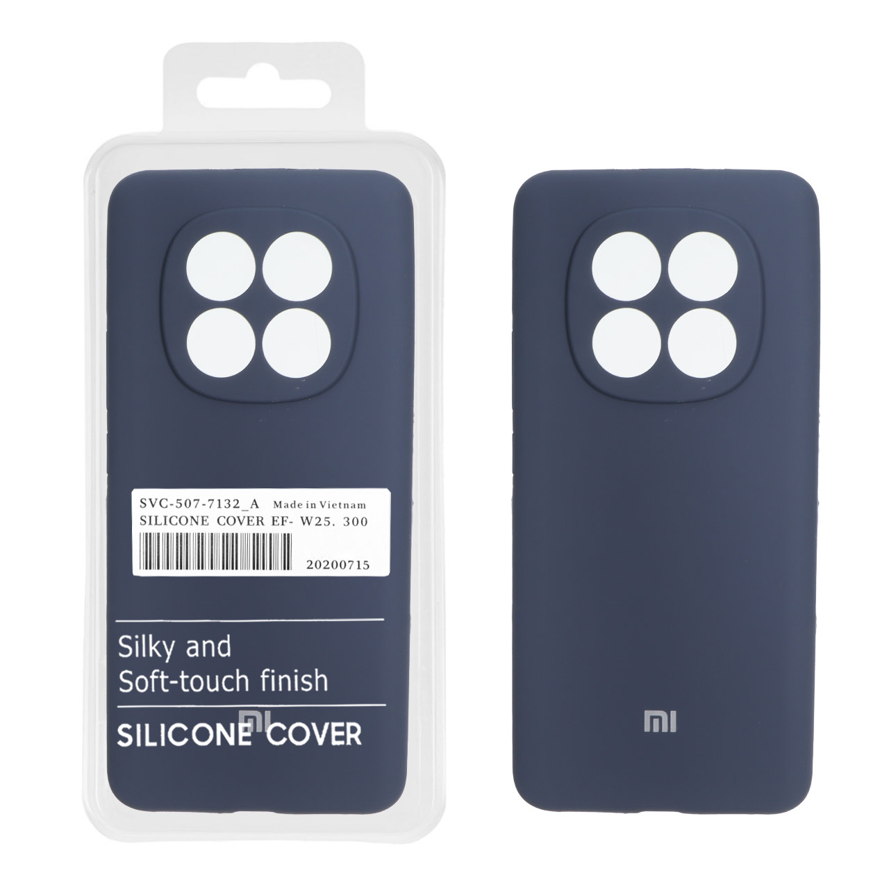 4603642 قاب سیلیکونی پاک کنی اورجینال درجه یک Xiaomi Redmi Note 15 / Poco M8 5G - سرمه ای (پک دار) - تصویر 1