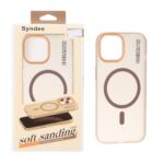 قاب اورجینال Syndee پشت مات MagSafe مدل Apple iPhone 15 / iPhone 14 / iPhone 13 - صحرایی (پک دار)