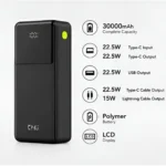 پاوربانک PD و فست شارژ KPG 30000mAh مدل PD-39 22.5W - مشکی - kZN (گارانتی شش ماهه Kezen) - تصویر 2
