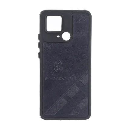 قاب طرح چرم Cartier محافظ لنزدار Xiaomi Redmi 10C / Redmi 10 Power / Poco C40 - سرمه ای