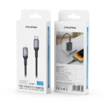 کابل شارژ PD و فست VIPLATINA Type-C To Lightning مدل BC18P 27W - مشکی (گارانتی شش ماه تعویض نیکان همراه) - تصویر 2