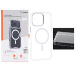 قاب اورجینال Belkin ایربگ دار Magsafe شفاف Apple iPhone 15 Pro Max (پک دار)
