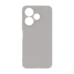 قاب سوزنی دکمه رنگی محافظ لنزدار Xiaomi Redmi 13X / Redmi 13 4G / Poco M6 4G - طوسی