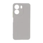 قاب سوزنی دکمه رنگی محافظ لنزدار Xiaomi Redmi 13C / Poco C65 - طوسی