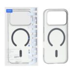 قاب اورجینال Vawi مات لنز برجسته MagSafe مدل Apple iPhone 18 Pro - مشکی (پک دار)