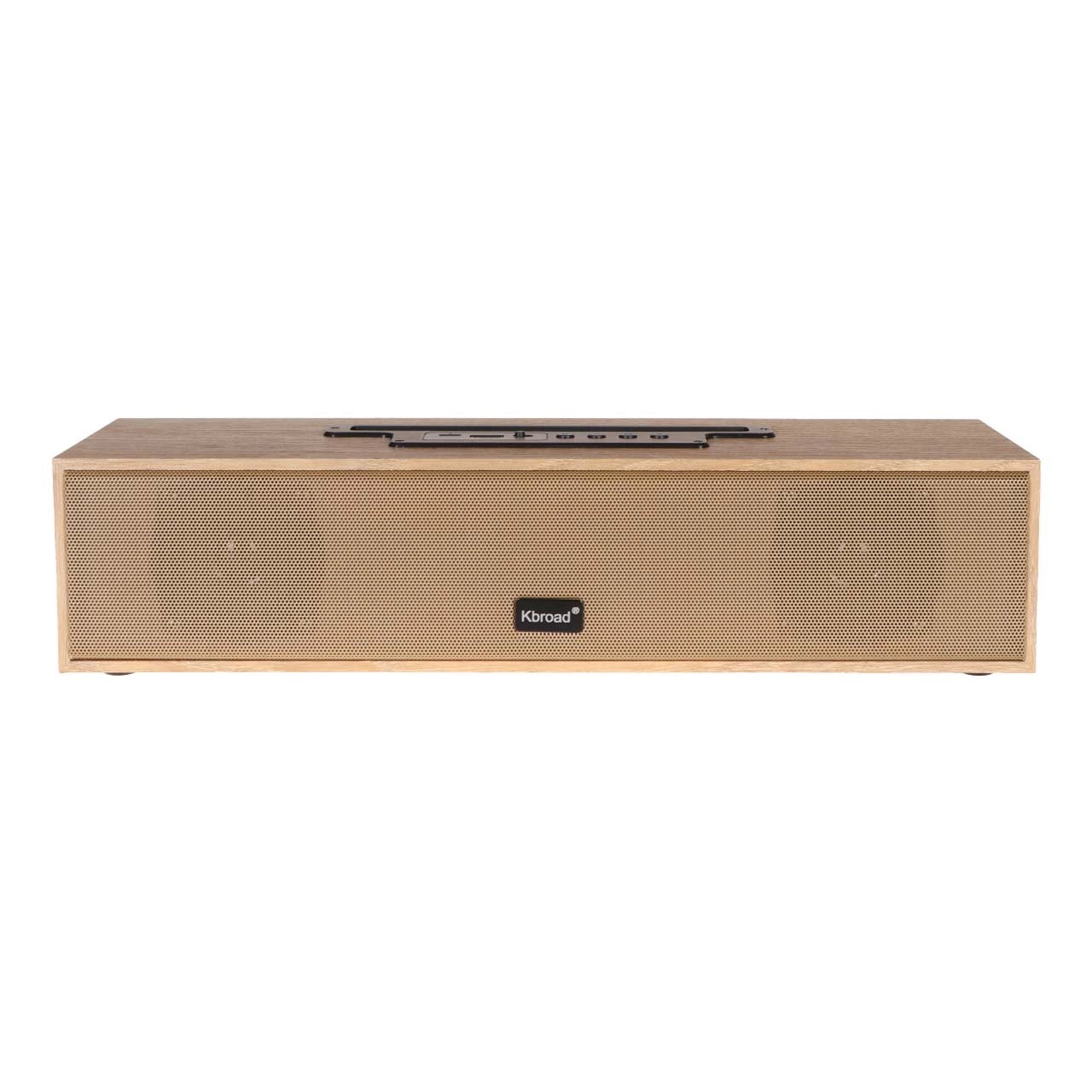 4650304 اسپیکر بی سیم Kbroad مدل Wooden KTS-1738 - بژ - TCO - تصویر 1