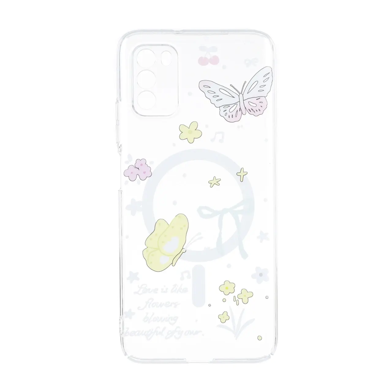 4651162 قاب Cute کریستالی طرح مگ سیف محافظ لنزدار Xiaomi Poco M3 - کد 32 - تصویر 1