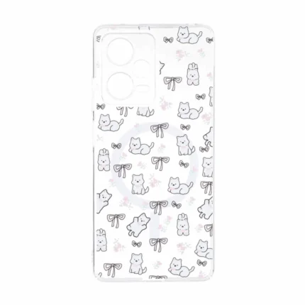 قاب Cute کریستالی طرح مگ سیف محافظ لنزدار Xiaomi Redmi Note 12 Pro 5G - کد 68