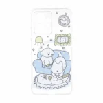 قاب Cute کریستالی طرح مگ سیف محافظ لنزدار Xiaomi Redmi Note 12 4G - کد 108