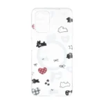 قاب Cute کریستالی طرح مگ سیف محافظ لنزدار Xiaomi Redmi Note 10 4G / Redmi Note 10S / Poco M5S - کد 117
