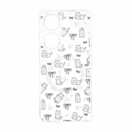 قاب Cute کریستالی طرح مگ سیف محافظ لنزدار Xiaomi Redmi Note 14S / Note 13 Pro 4G / Poco M6 Pro 4G - کد 121