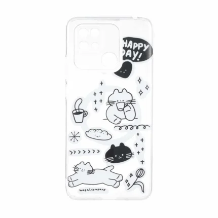 قاب Cute کریستالی طرح مگ سیف محافظ لنزدار Xiaomi Redmi 10C / Redmi 10 Power / Poco C40 - کد 177