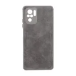 قاب طرح چرم جاکارتی محافظ لنزدار Xiaomi Redmi Note 10 4G / Redmi Note 10S / Poco M5S - خاکستری