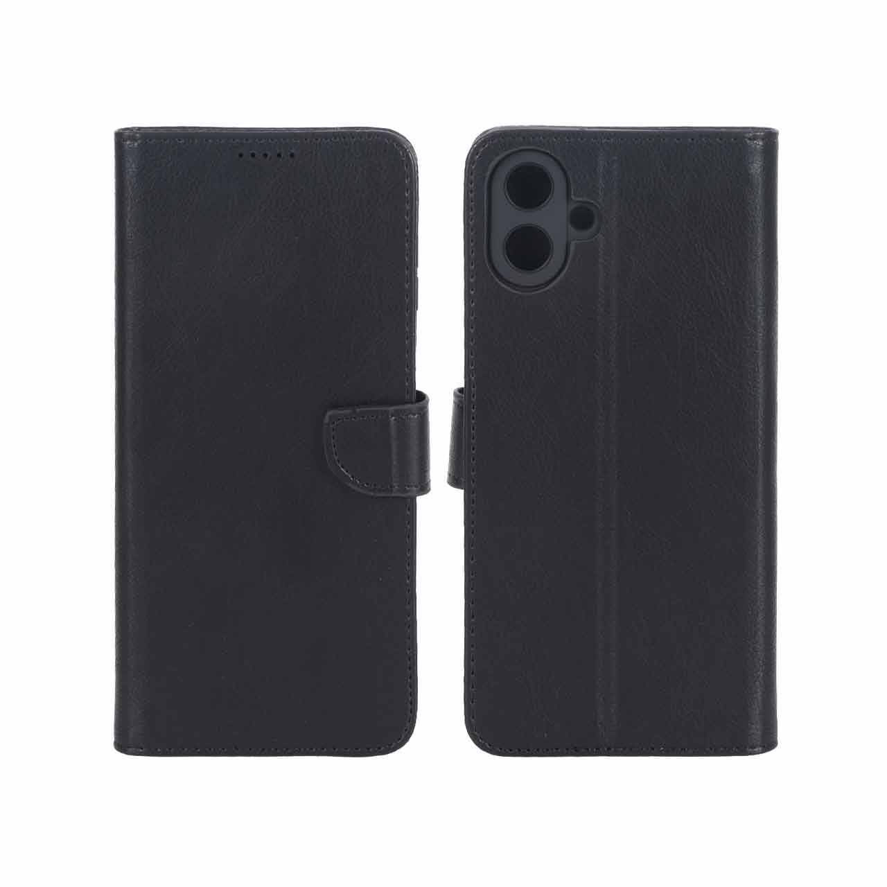 4654034 کیف چرمی موبایل مگنتی محافظ لنزدار KRF مدل Samsung Galaxy A07 - مشکی - تصویر 1