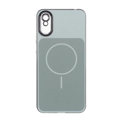 قاب مستطیلی طرح مگ سیف لنز شفاف Xiaomi Redmi 9A / Redmi 9A Sport / Redmi 9AT - سبز