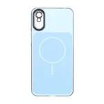 قاب مستطیلی طرح مگ سیف لنز شفاف Xiaomi Redmi 9A / Redmi 9A Sport / Redmi 9AT - آبی