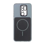 قاب مستطیلی طرح مگ سیف لنز شفاف Xiaomi Redmi 9 / Redmi 9 Prime / Poco M2 - خاکستری