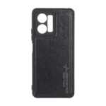 قاب طرح چرم AMG محافظ لنزدار Xiaomi Redmi Note 12 4G - مشکی