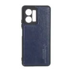قاب طرح چرم AMG محافظ لنزدار Xiaomi Redmi Note 12 4G - سرمه ای