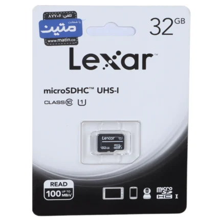 کارت حافظه Lexar MicroSDHC Class 10 U1 ظرفیت 32GB - مشکی (گارانتی متین)