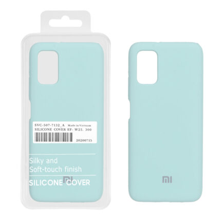 قاب سیلیکونی پاک کنی اورجینال درجه یک Xiaomi Poco M3 / Redmi 9T 4G - سبز روشن (پک دار)