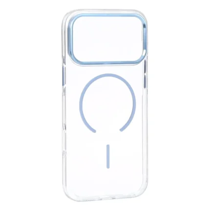 قاب اورجینال Magic Mask کریستالی دور لنز آلومینیومی MagSafe مدل Apple iPhone 18 Pro Max - آبی