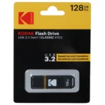 فلش مموری Kodak USB3.2 مدل Classic K103 ظرفیت 128GB - مشکی (گارانتی فراگامان)