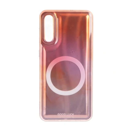قاب Good Luck ستاره ای دور ژله ای طرح مگ سیف Samsung Galaxy A50 / A50s / A30s - نارنجی