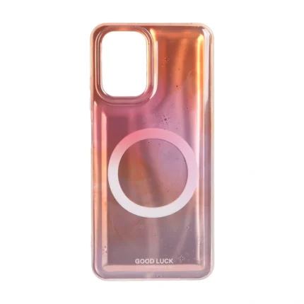 قاب Good Luck ستاره ای دور ژله ای طرح مگ سیف Xiaomi Redmi Note 10 4G / Redmi Note 10S / Poco M5S - نارنجی