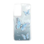 قاب اطلسی Butter Fly نگین دار Samsung Galaxy A16 - آبی