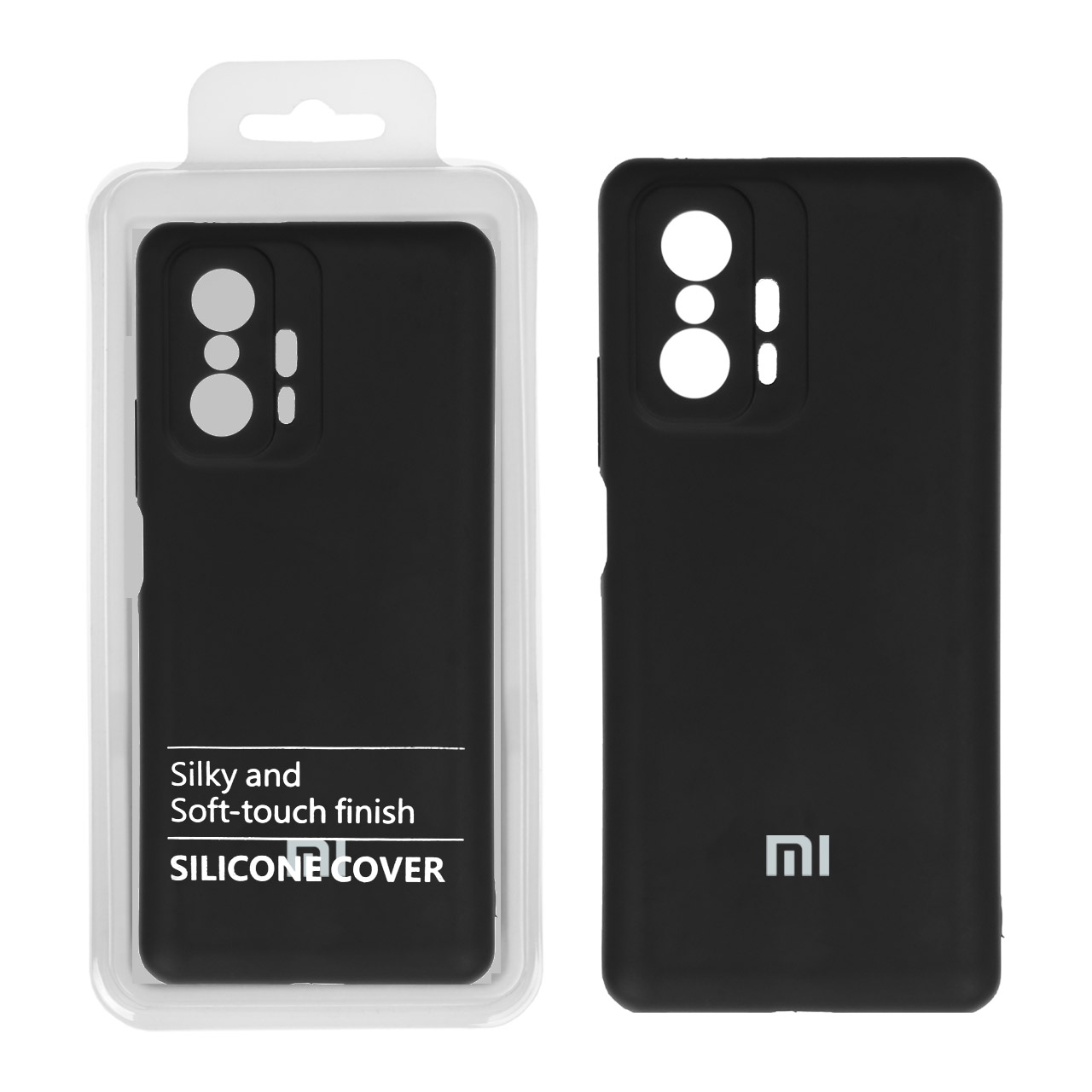 691662 قاب نیو سیلیکون محافظ لنزدار RFF مدل Xiaomi Mi 11T / Mi 11T Pro مشکی (پک دار) - تصویر 1