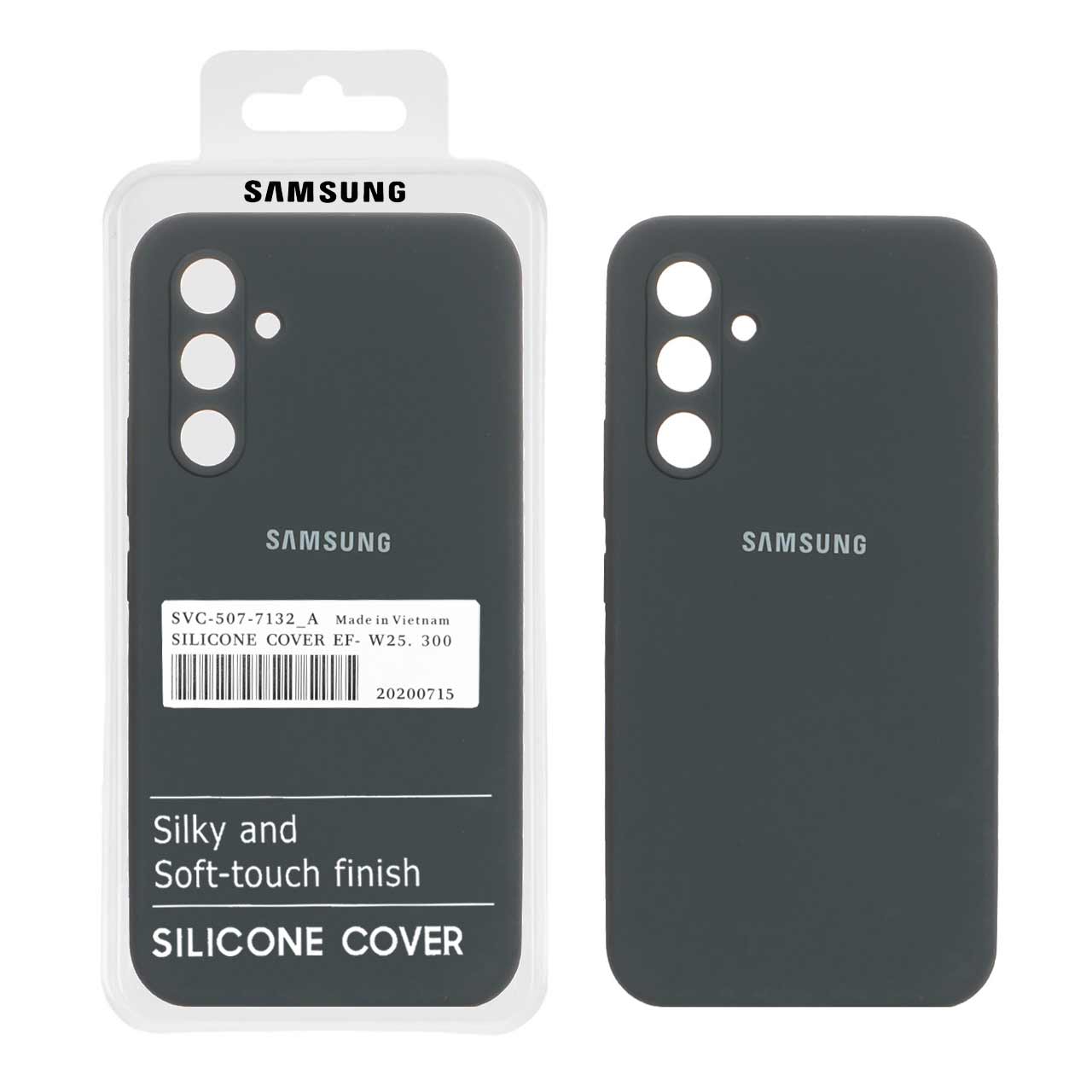 891106 قاب سیلیکونی پاک کنی اورجینال درجه یک Samsung Galaxy A54 - خاکستری (پک دار) - تصویر 1