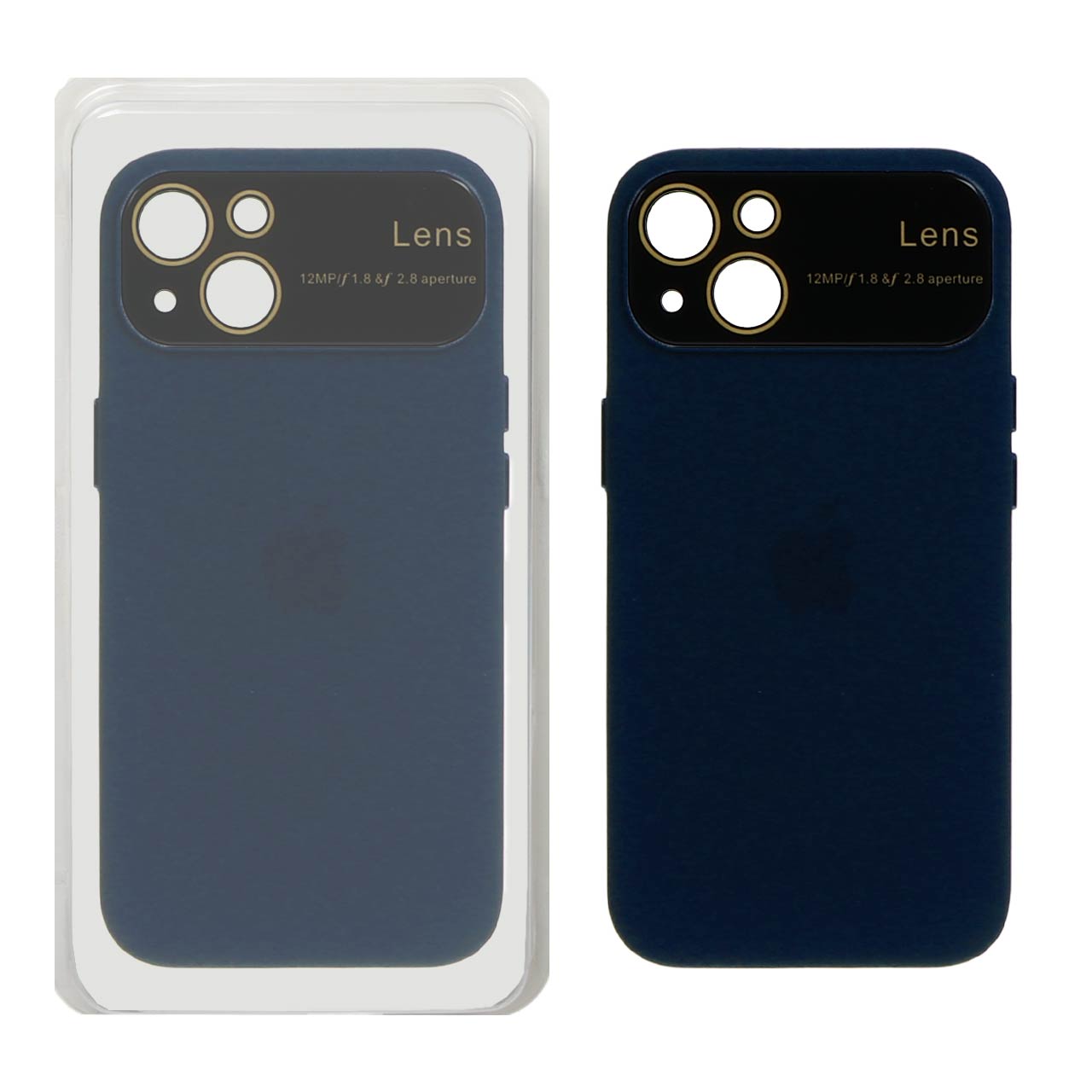 996708 قاب چرم Auto Focus مدل Apple iPhone 13 / iPhone 14 - آبی تیره (پک دار) - تصویر 1